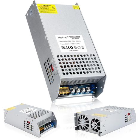DC 24V 62.5A 1500W Alimentation Transformateur, Alimentation à Découpage AC 110/220V - DC 24V Transformateur pour Imprimante 3D, Driver LED Moteur, Caméra Sécurité CCTV, Voiture Stéréo (1/5)