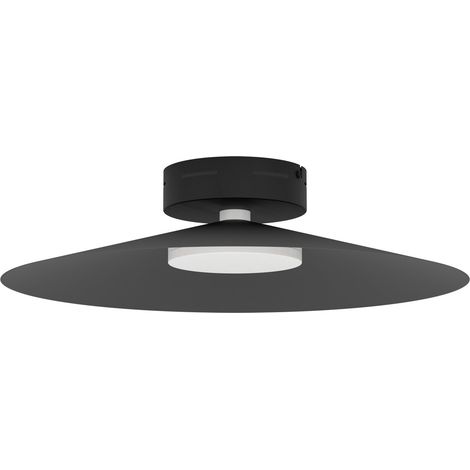 Plafoniera Industrial Minimal Conomavilla-Z Acciaio Nero Led 15,5W 2000Lm Ip20