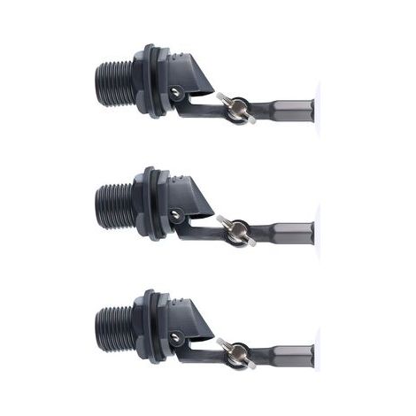 3 emballage fiable vanne à bille de flotteur d'eau fermer 1/2 pouce automatique remplir alimentation humidificateur réservoir d'eau, vanne à bille d'eau (1/5)