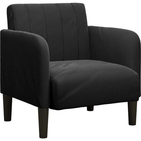 Chaise de bureau ergonomique avec accoudoirs, revêtement en velours noir, hauteur réglable 54 cm, design moderne pour espace de travail (1/5)