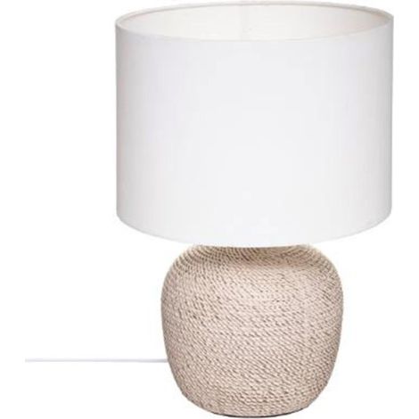 Lampe à Poser en Céramique "Davia" 39cm Blanc (1/3)