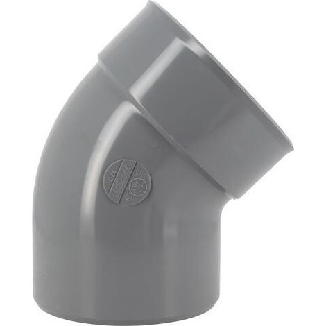 PVC-Bogen 45° MF: 160