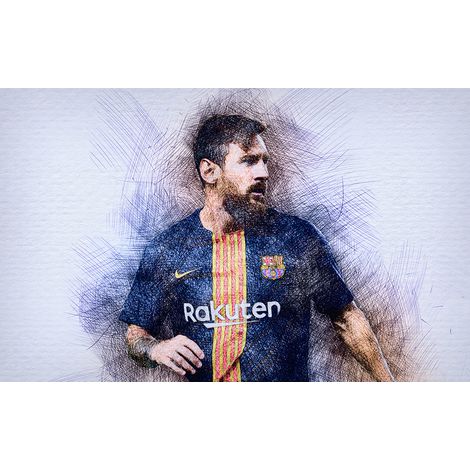 Papier peint panoramique Football - Joueur de Foot - 512 cm x 320 cm (1/2)