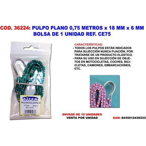 POLPO PIATTO 0,75 METRI 18 MM 6 MM
