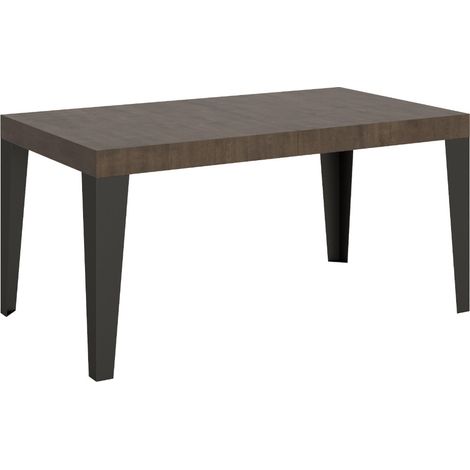 Table Extensible 90X130/234 Cm Flame Premium Noyer Structure Anthracite (1/5)