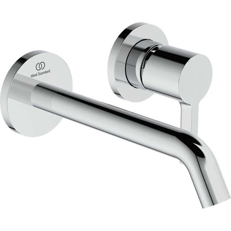 Miscelatore lavabo a parete JOY sporgenza 180 mm rosone tondo cromato, kit 2 IDEAL STANDARD (1/4)