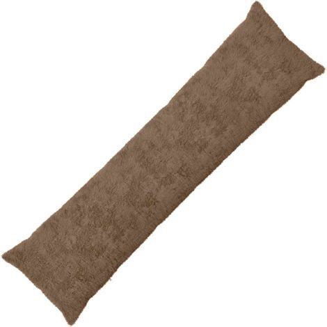 Filiyano-Housse de coussin HEERLEN Marron clair 40 x 145 cm Fausse fourrure de lapin (1/5)