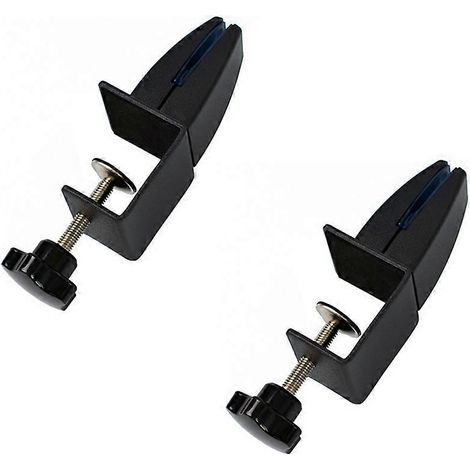 Pince de fixation pour écran en alliage d'aluminium sans perçage, pince pour écran de bureau en verre, pince pour panneau de bois, pince pour cloison de bureau (1/4)
