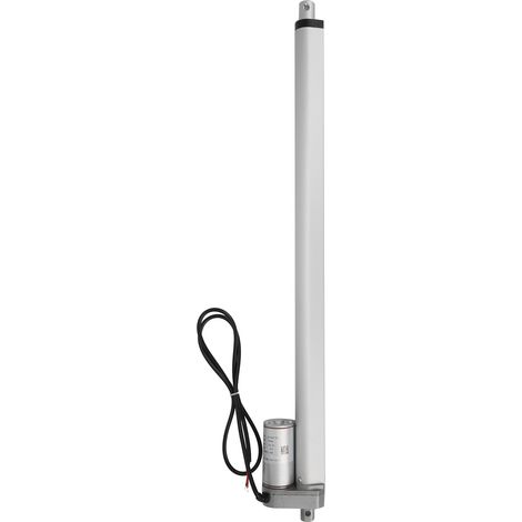Vérin électrique linéaire industriel silencieux 300N 500mm 12VDC sans support