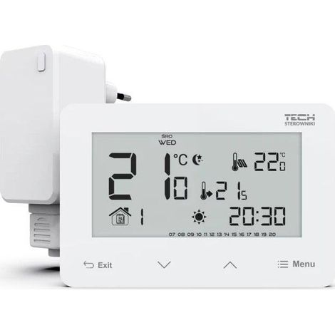 Tech Regolatore di Temperatura Intelligente Bianco Senza Fili