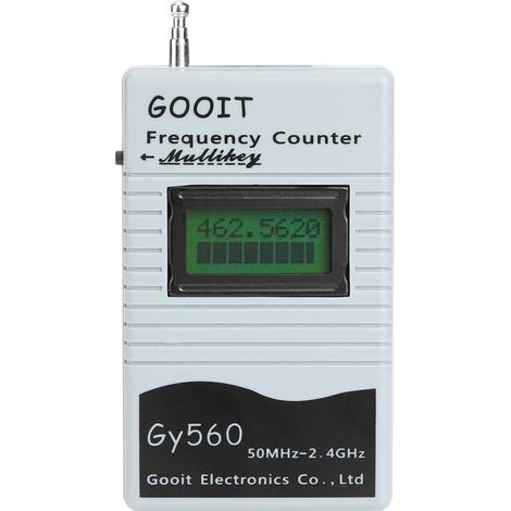 GY560 : Compteur de fréquence portable de 50 MHz à 2,4 GHz, outil de mesure bidirectionnel des fréquences radio pour voiture et bateau (1/5)