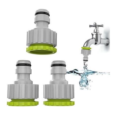 Wasserhahn-Adapter - Nicht spezifiziert - 3 Stück - Polypropylen - Schnellanschluss - Gartenbewässerung