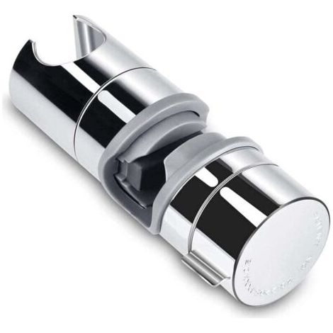 AIPERQ Aoleca Support de douchette coulissant réglable en ABS 18-25 mm (chromé PB4), adapté aux salles de bains. (1/4)