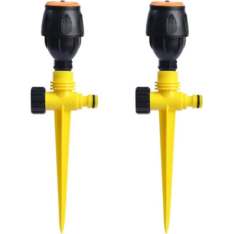 Arroseur de jardin, système d'irrigation automatique rotatif à 360 degrés pour pelouse, 1/2" (2 pièces)-AquaForge (1/5)