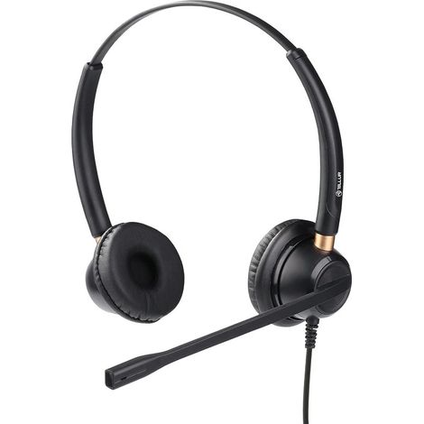 Auriculares binaurales USB Tellur Voice 520N negros (1/2)