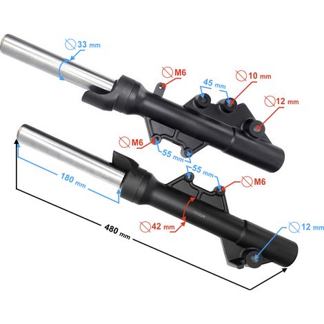 Amortiguadores delanteros para B-Max 125 (1/2)