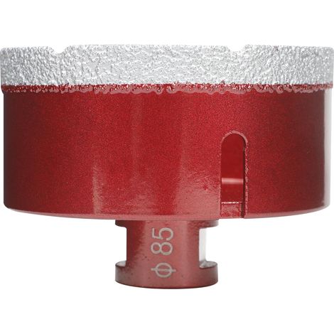 Foret diamant pour carrelage 85 mm, Scie Cloche Diamant Foret avec Filetage M14 Pour Le Forage à Sec Ou Humide De Manière Sec En Porcelaine, Carrelage, Granit, Marbre, Verre (1/5)