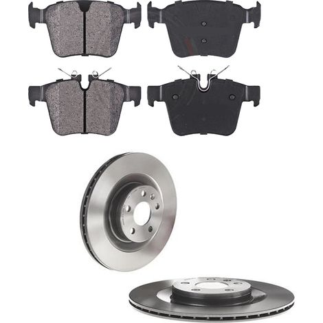 KIT FRENI POSTERIORI compatibile con VOLVO XC 90 II (256) - DISCHI + PASTIGLIE OEM: P 86 029 / 18567 , 18590 /SOSTITUZIONE DIRETTA/BASSA POLVERE/SILENZIOSO (1/5)