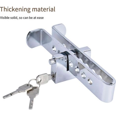 Verstellbares Kupplungssicherungswerkzeug zur Diebstahlsicherung, Gaspedalsperre, 19,5 cm (1/5)