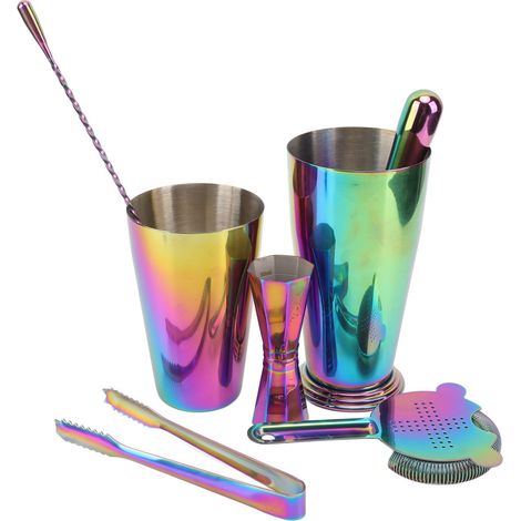 Barkeeper-Set aus Edelstahl 304 mit Shaker und Jigger für Cocktails, ideal für Bars und Restaurants. (1/5)