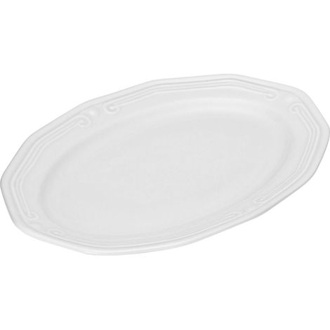 Weiße Porzellanplatte 25 cm Athenee (1/5)
