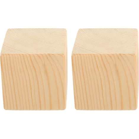 Holz Bettfüße Möbelerhöhung Möbelbeine 6cm aus Massivem for Sofa and Tisch Schwerlast (1/5)