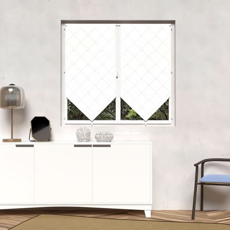 Paire de Brise bise 45x90 cm PAULINE, par Soleil d'ocre