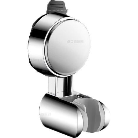 Soporte Para Ducha Manual - Rotación 360° - Capacidad De Carga 100 Kg - Ventosa - Plata (1/5)
