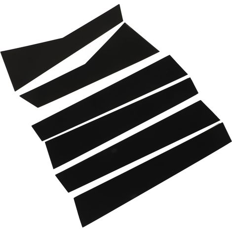Lot de 6 garnitures décoratives pour montants de porte, noir brillant, légères, pour CRV 2012-2016 (1/5)