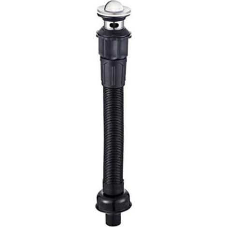 YMYNY Ensemble de Tuyau de Vidange Ensemble de Drain de Bassin Ensemble de Drain en Acier Inoxydable Tuyau de Vidange Joint 42-2Cm Dimension la Plus Longue 85Cm Noir