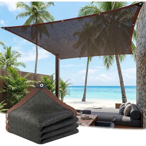 Filet d'ombrage 2 x 3 m, pour Toit de terrasse, avec œillets, 90 % d'ombrage filet d'ombrage, résistant aux UV, filet d'ombrage pour Pergola, Terrasse, Serre, Poulailler, Plantes (1/5)