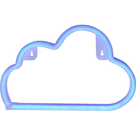 Enseigne Néon LED - Décoration Murale - Alimentation USB ou Piles AA - Luminaire Nocturne pour Salon Chambre Bureau - 1 Pièce (1/5)
