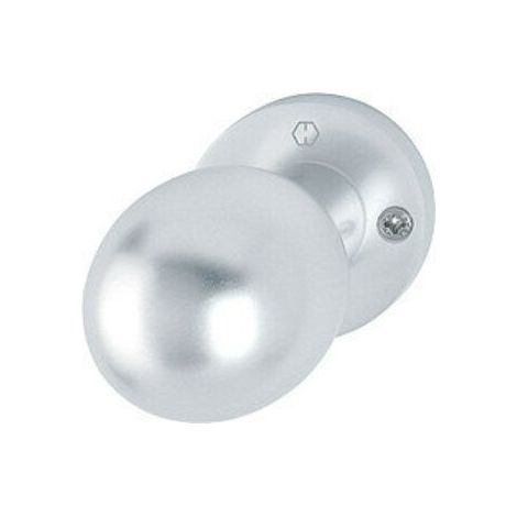 Knopfrosette 50/11 Aluminium F1 Aufnahme M12 Kugelknopf (1/4)