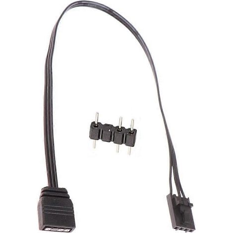 Câble adaptateur RGB 4 broches vers ARGB standard 3 broches 5 V, 25 cm (1/5)