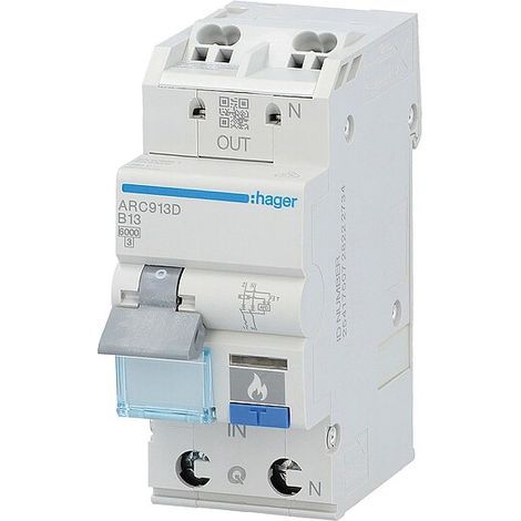 Hager ARC913D Sicherungsautomat grau 13 A 6 kA (1/4)