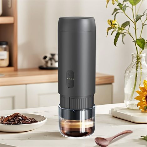 Expresso électrique de voyage, 20bar, USB, noir, pour maison (1/5)