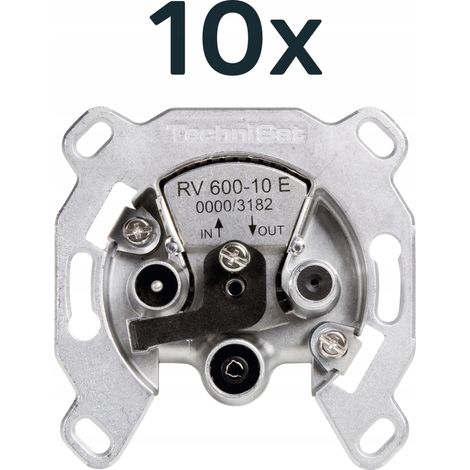 Durchgangssteckdose RV 600-10E 10 Stück. (1/3)