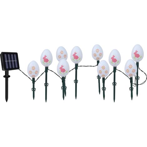 Easter Solar Garden Lights - 3.5m Spring LED Egg String Decoration PP Material with Solar Powered Design, Lighted Outdoor Accent, Pathway Yard Patio Courtyard Lawn Park Decor (1/5)