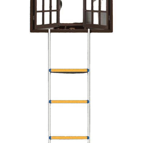 Scala di soccorso d'emergenza, lunga 12 m, portata 200 kg, gradini antiscivolo, materiale ignifugo, design impermeabile. (1/5)