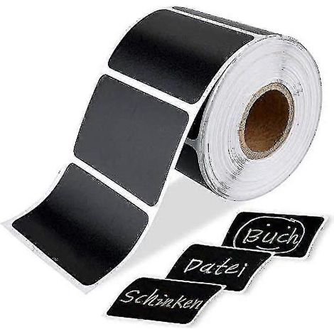 300 étiquettes autocollantes noires imperméables pour tableau noir (1/5)