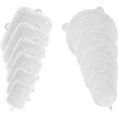 Couvercle extensible en silicone pour aliments rangement lave vaisselle et réfrigérateur (1/5)