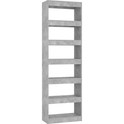 Maison Exclusive - Bücherregal/Raumteiler Betongrau 60x30x198 cm (1/5)