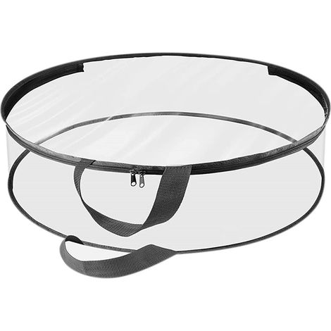 Sac De Rangement Pour Couronne De Noël - 60 Cm - Matière En PVC Épais - Étanche Et Résistant Aux Déchirures - Pour Couronnes Ronde - 1 Pièce