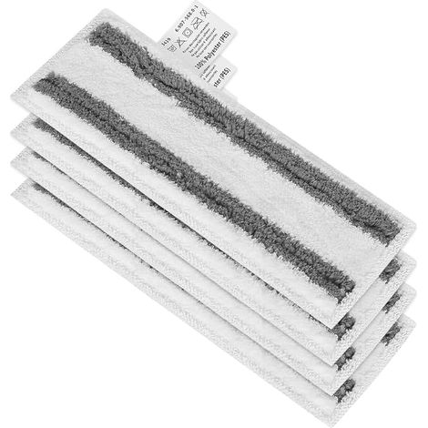 Lingette pour Nettoyeur Vapeur Karcher Easyfix SC2 SC3 SC4 SC5 Chiffons Serpillières Bonnettes en Microfibre pour Karcher Easyfix SC Série (rayure grise-4pcs) (1/5)