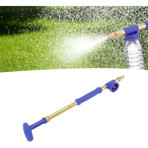 Petit pulvérisateur portatif à une seule tête avec une buse à pousser-tirer, adapté à une utilisation avec des pulvérisateurs à air comprimé en forme de bouteille de boisson ou de cola. (1/5)