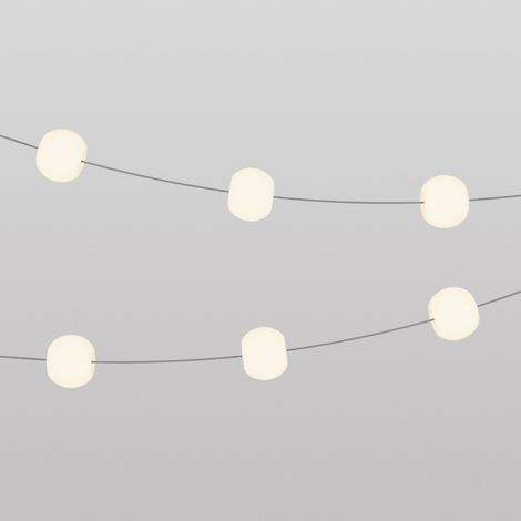 Creative Cables - Catena luminosa 6 punti luce da esterno IP67 Grigio - Marina6 Cherry (1/4)