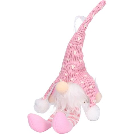 LED-Weihnachtswichtel-Dekoration, Weihnachtsbaumschmuck, Anhänger für Zuhause, Festtagsrosa YV0036702 (1/5)