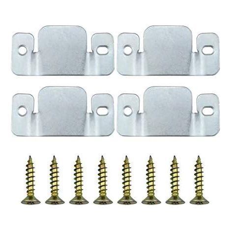 4 Pack Universal Metal Sectional Sofa Fixing Brackets with Screws (96 x 40mm) (1/5)