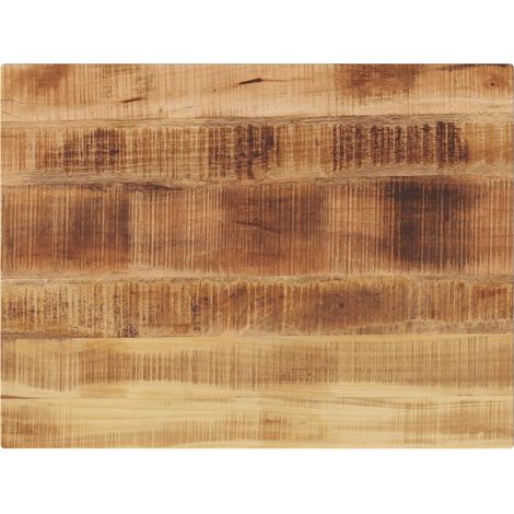 Tischplatte 90x70x2,5 cm Rechteckig Raues Massivholz Mango