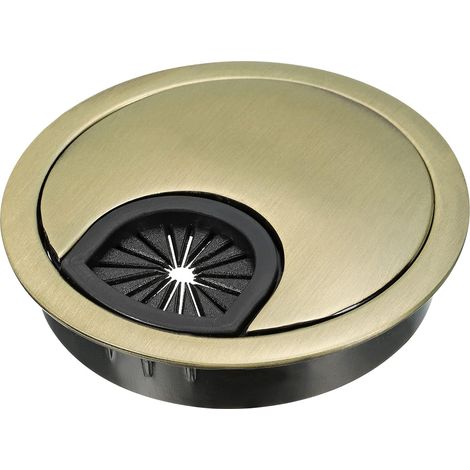 Schreibtisch Kabelloch Abdeckung für Büro Haus Tagesablauf 60mm Bronze (1/5)
